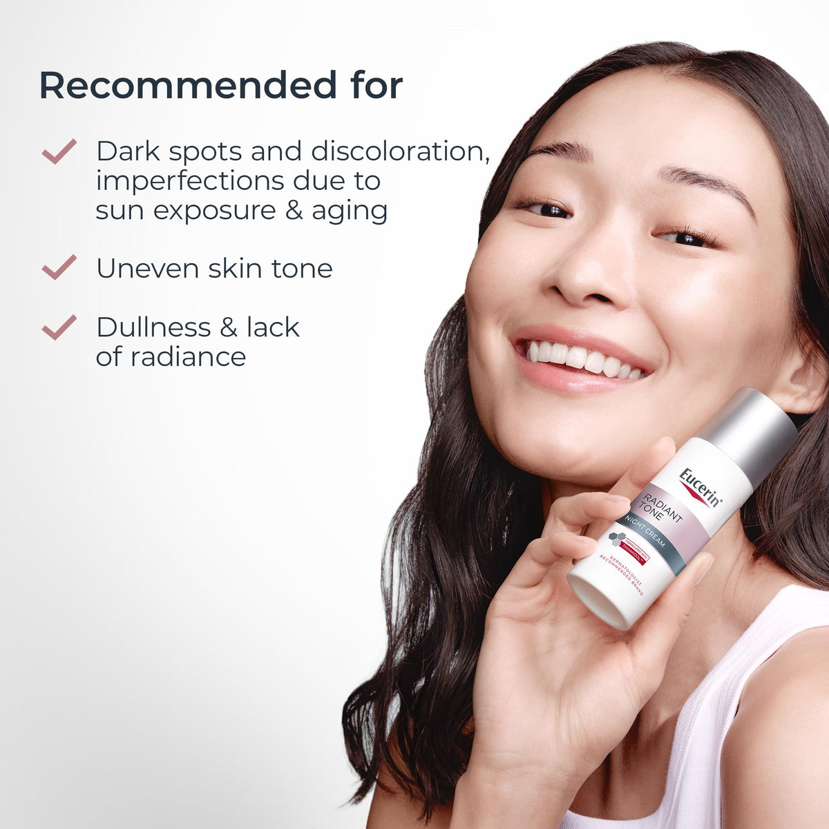 Eucerin Radiant Tone Night Cream Dark Spot Corrector with Thiamidol, 1.7 OZ Eucerin