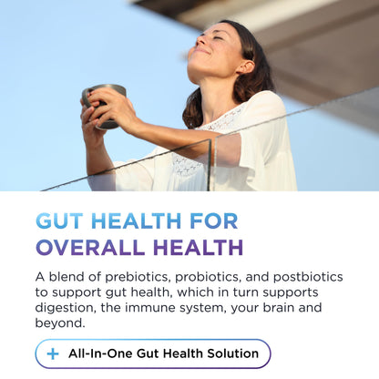 DR. EMIL NUTRITION Women & Men Total Gut Health Complex | Prebiotic + Probiotic + Postbiotic Gut Health Supplements DR. EMIL NUTRITION