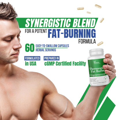 Thermogenic Fat Burner Brazilian Lean, Pills for Women, Waist Trimmer & Supplements for Bloating for Women & Men, 60 Capsules DR VITAMIN SOLUTIONS