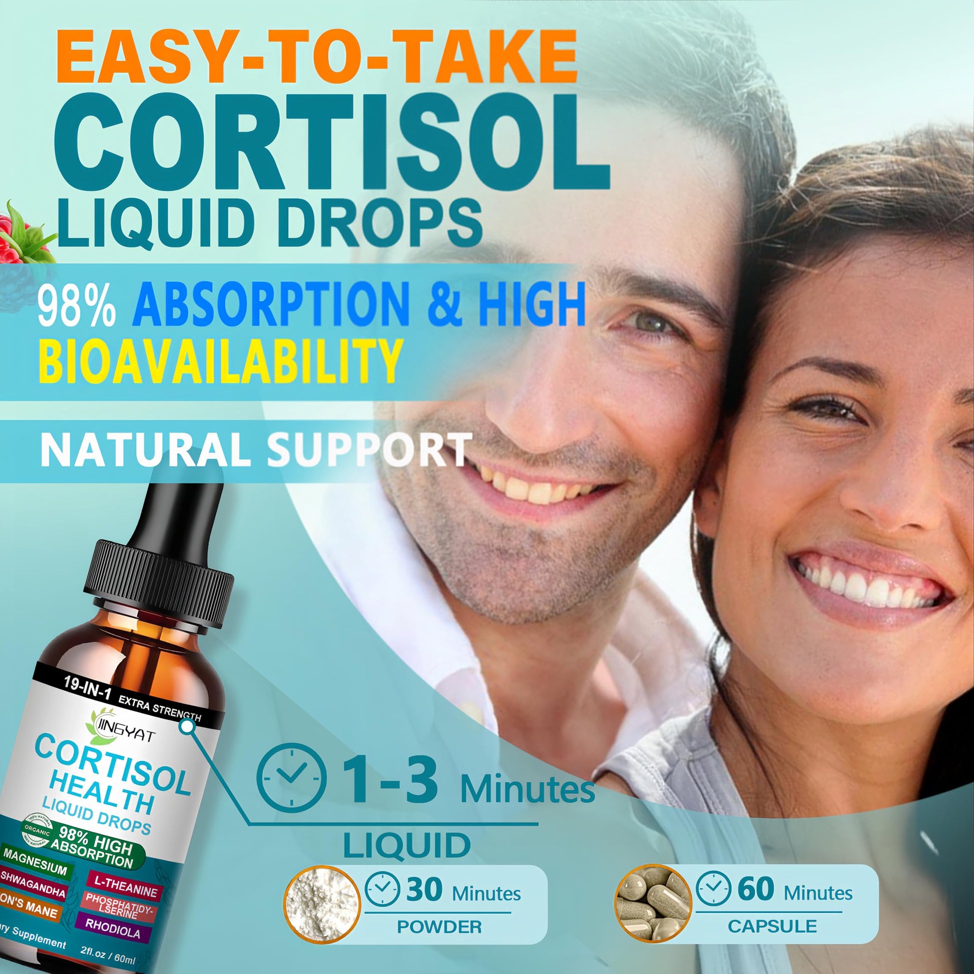 Cortisol Supplements for Women,19-in-1 Cortisol Supplement Liquid Drops w/Magnesium,L-Theanine,Ashwagandha,Omega-3, High Absorption Hormone Balanced for Women Drops - Sleep Focus Mood, Non-GMO JINGYAT buy australia supplements