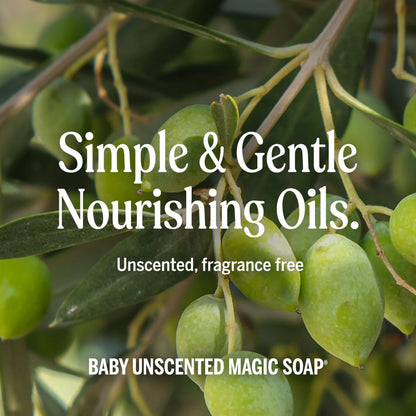Dr. Bronner's Pure-Castile Magic Liquid Soap (Baby Unscented, 8 Ounce)- Made with Regenerative Organic Certified Oils, For Face Dr. Bronner's