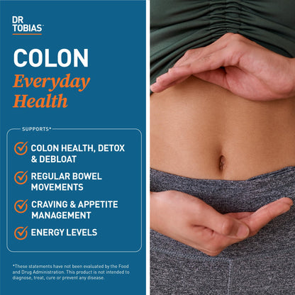 Dr. Tobias Colon Everyday Health - Gut Health for Women & Men - Psyllium Fiber Powder Drink with 4g Psyllium Husk Powder per Serving, Vegan, Gluten Free, Non-GMO, Strawberry Flavor, 60 Servings