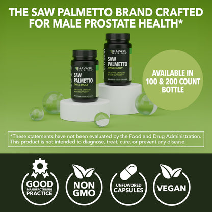 Saw Palmetto for Men, DHT Blocker and Prostate Health Supplement, 120 Count | Potent 3X Formula with Pumpkin Seed Oil and Stinging Nettle, Bladder and Urinary Support, Vegan, Non-GMO, 2-Month Supply Gsupps Australia