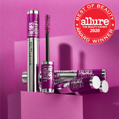 Maybelline The Falsies Lash Lift Waterproof Mascara Volumizing, Lengthening, Lifting, Curling, Multiplying, Eye Makeup, Very Black, 1 Count MAYBELLINE