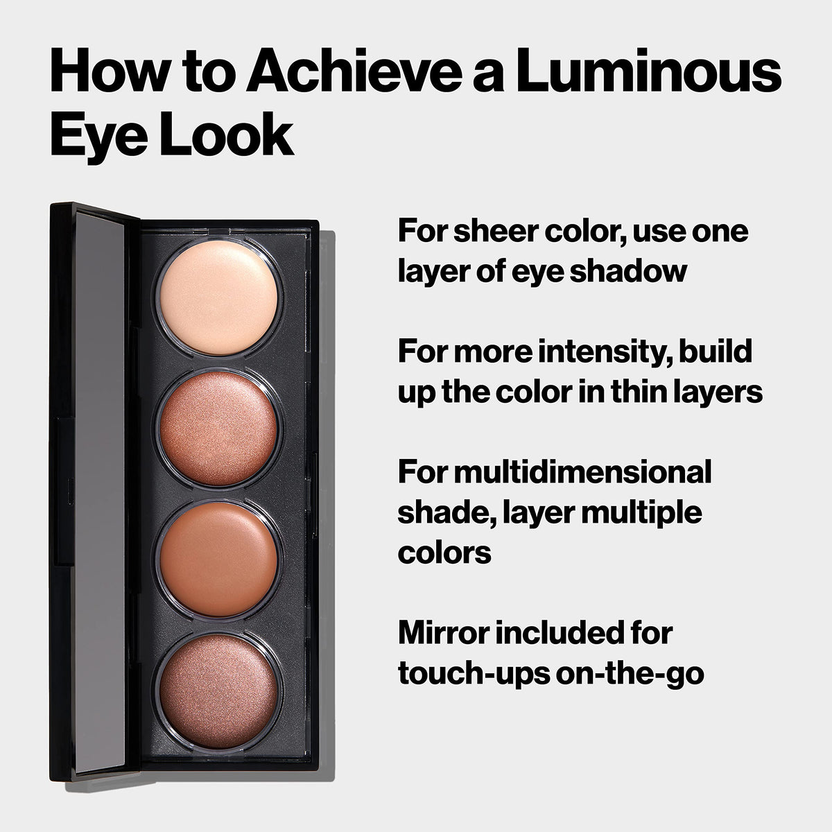 Revlon Illuminance Creme Eyeshadow Palette, 710 Not Just Nudes, 0.12 oz REVLON