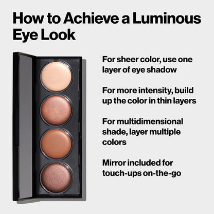 Revlon Illuminance Creme Eyeshadow Palette, 710 Not Just Nudes, 0.12 oz REVLON