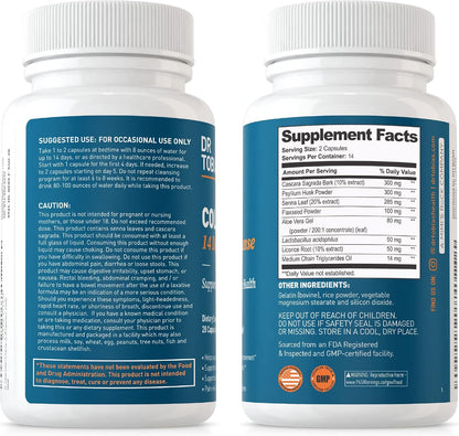 Dr. Tobias Vegan Omega 3 Algae Oil and Colon 14 Day Cleanse for Improved Digestion, Gut & Immune Support, and Overall Health