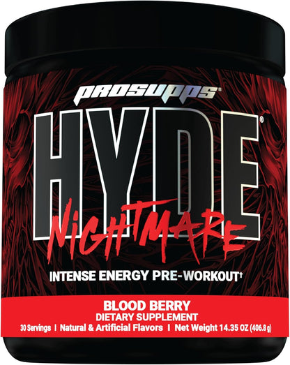 ProSupps Hyde Nightmare Intense Energy Pre-Workout, Blood Berry, and Creatine 300 Bundle