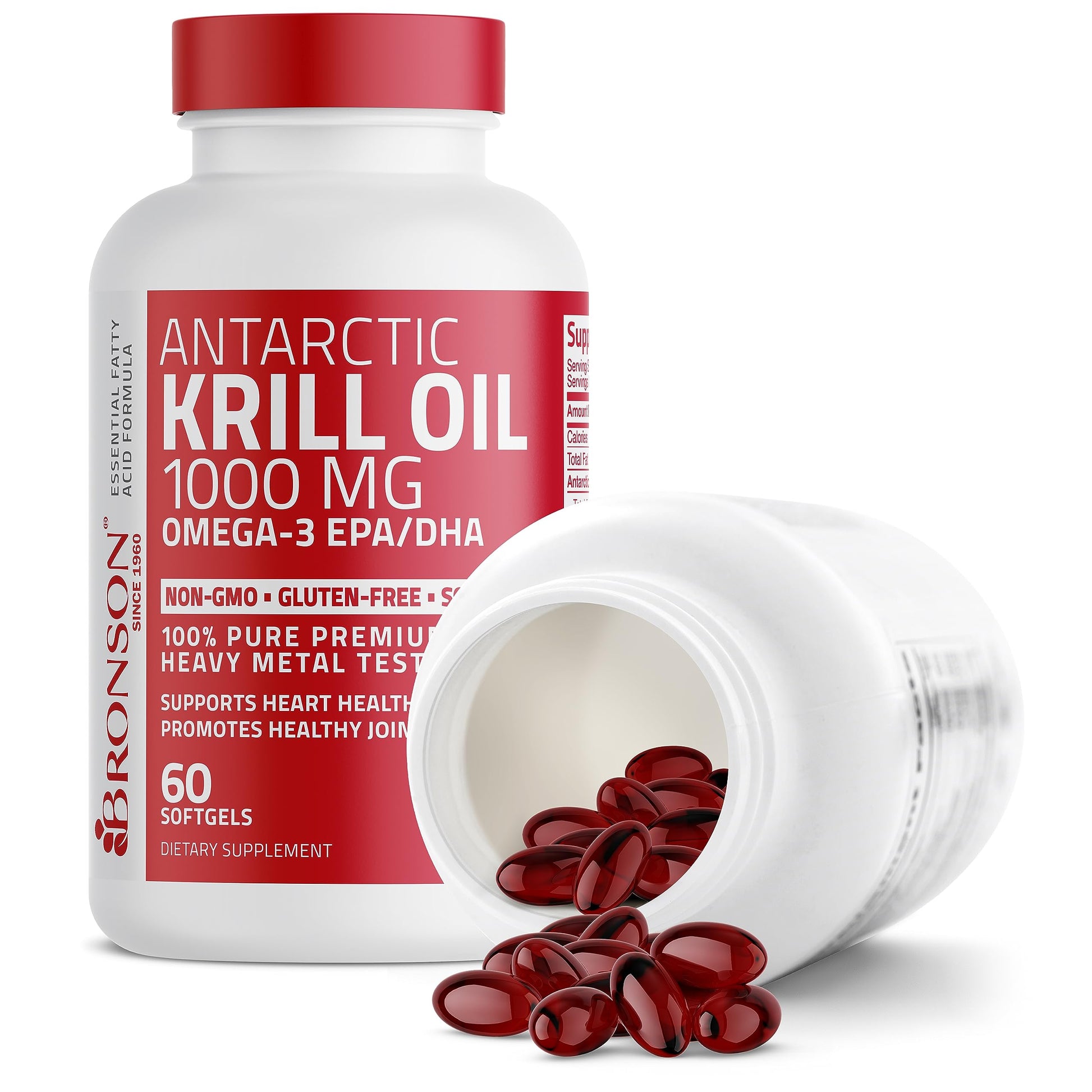 Bronson Antarctic Krill Oil 1000 mg with Omega-3s EPA, DHA, Astaxanthin Bronson buy australia supplements