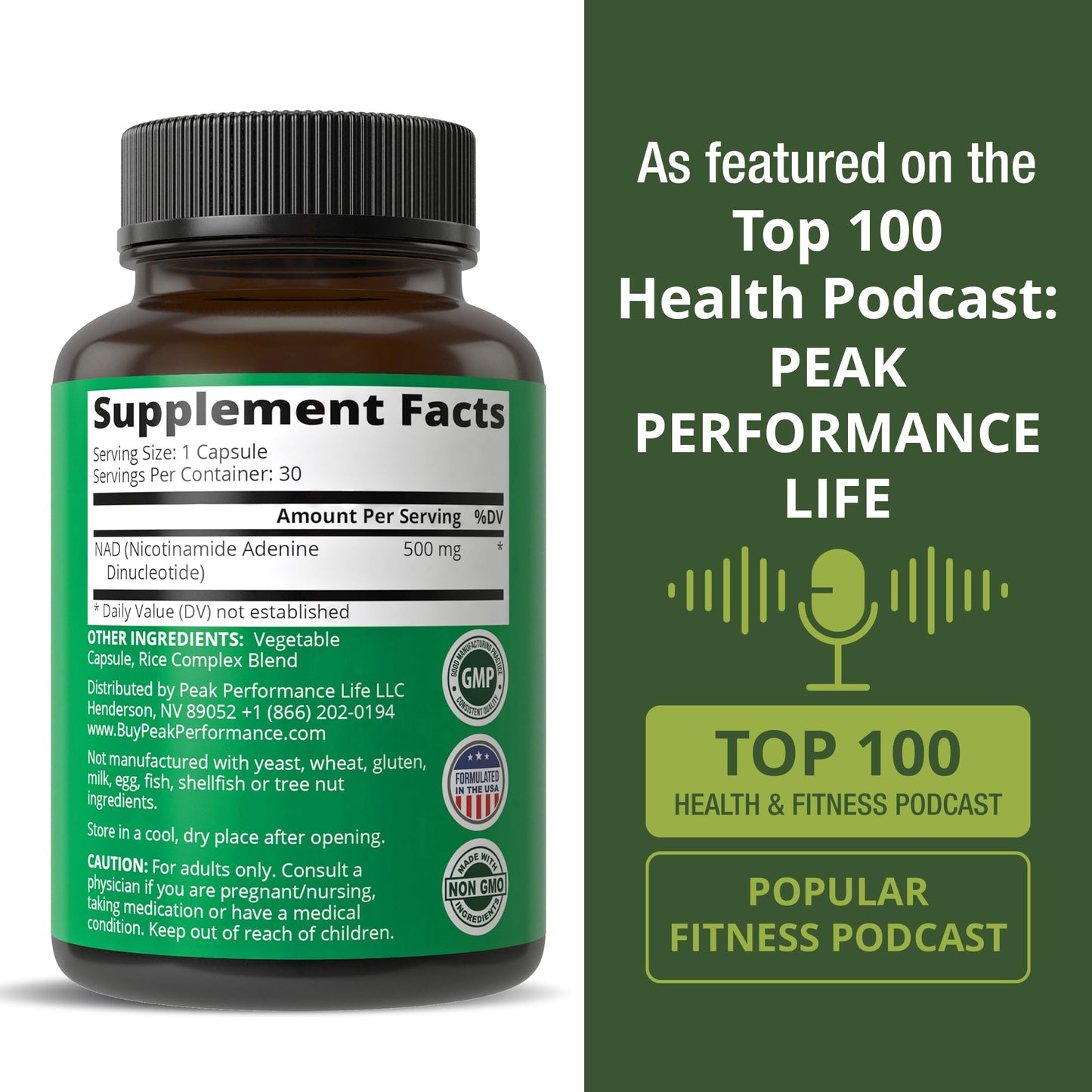 Ultra High Purity NAD Supplement for Women and Men. NAD+ Similar to Nicotinamide Riboside. Supports Energy, Brain Function, Healthy Aging & Longevity. Third Party Tested Non-GMO Supplements Peak PerformanceBuy Supplements Australia