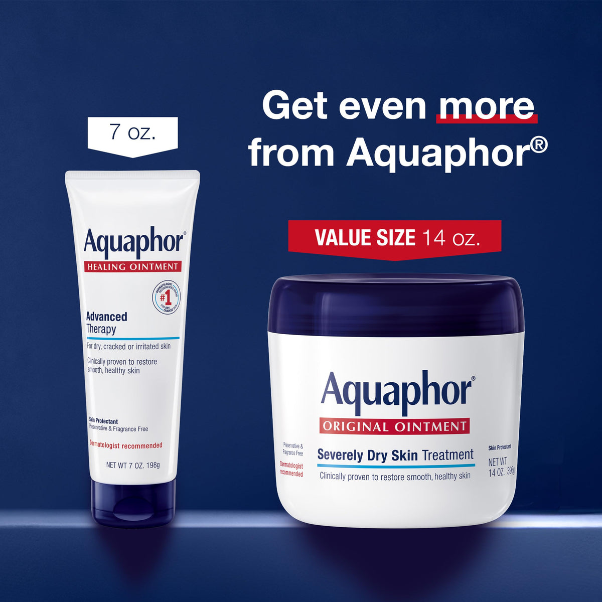 Aquaphor Advanced Therapy Healing Ointment Skin Protectant, 14 OZ Aquaphor