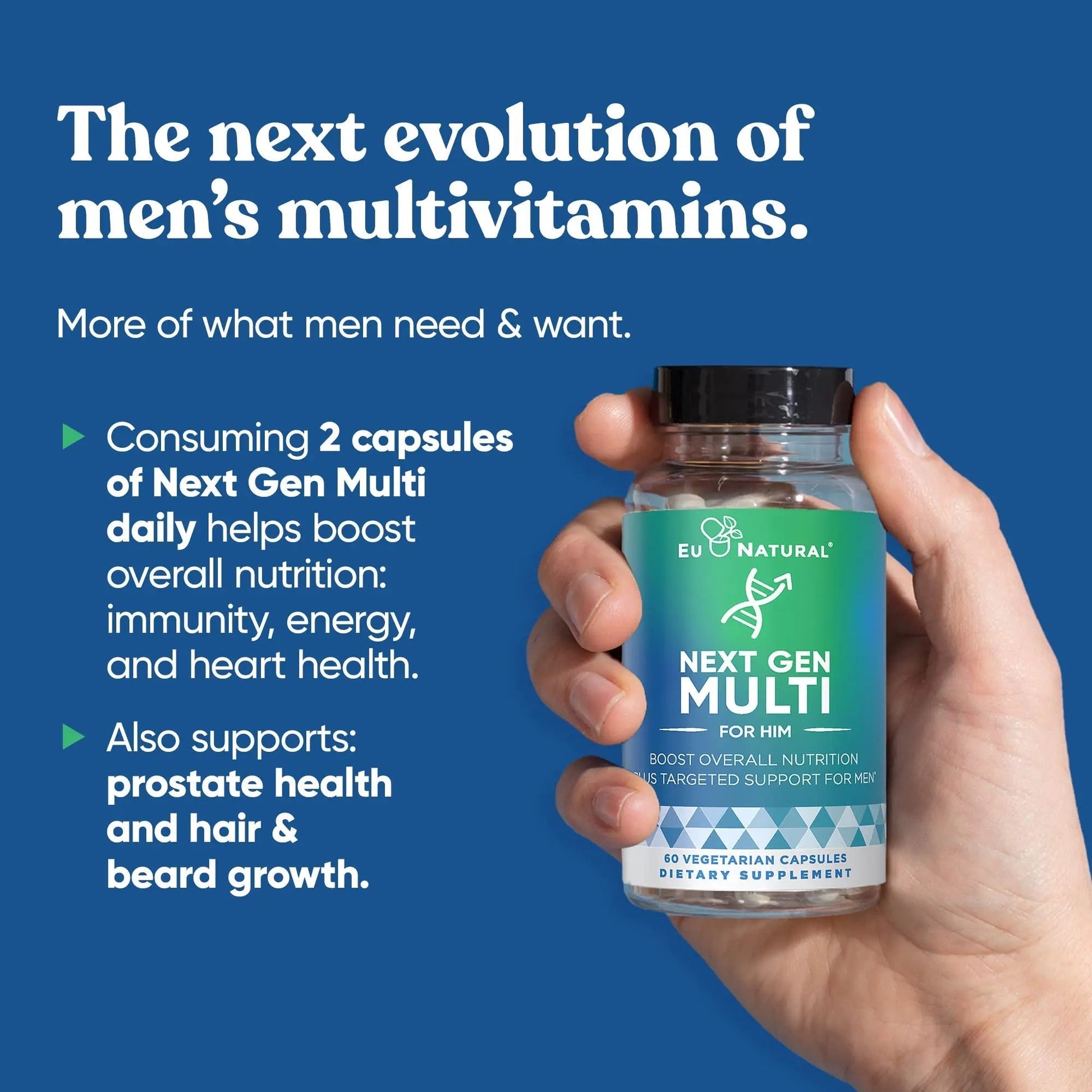 Next Gen Multi for Him Advanced Men’s Multivitamin Supplement – 26-in-1 Multiblend for Beard & Hair Growth, Men’s Reproductive Health Eu Natural buy australia supplements