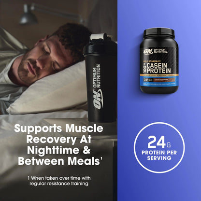 Optimum Nutrition Gold Standard 100% Micellar Casein Protein Powder, Slow Digesting, Helps Keep You Full, Overnight Muscle Recovery, Chocolate Supreme, 2 Pound (Packaging May Vary) Optimum Nutrition