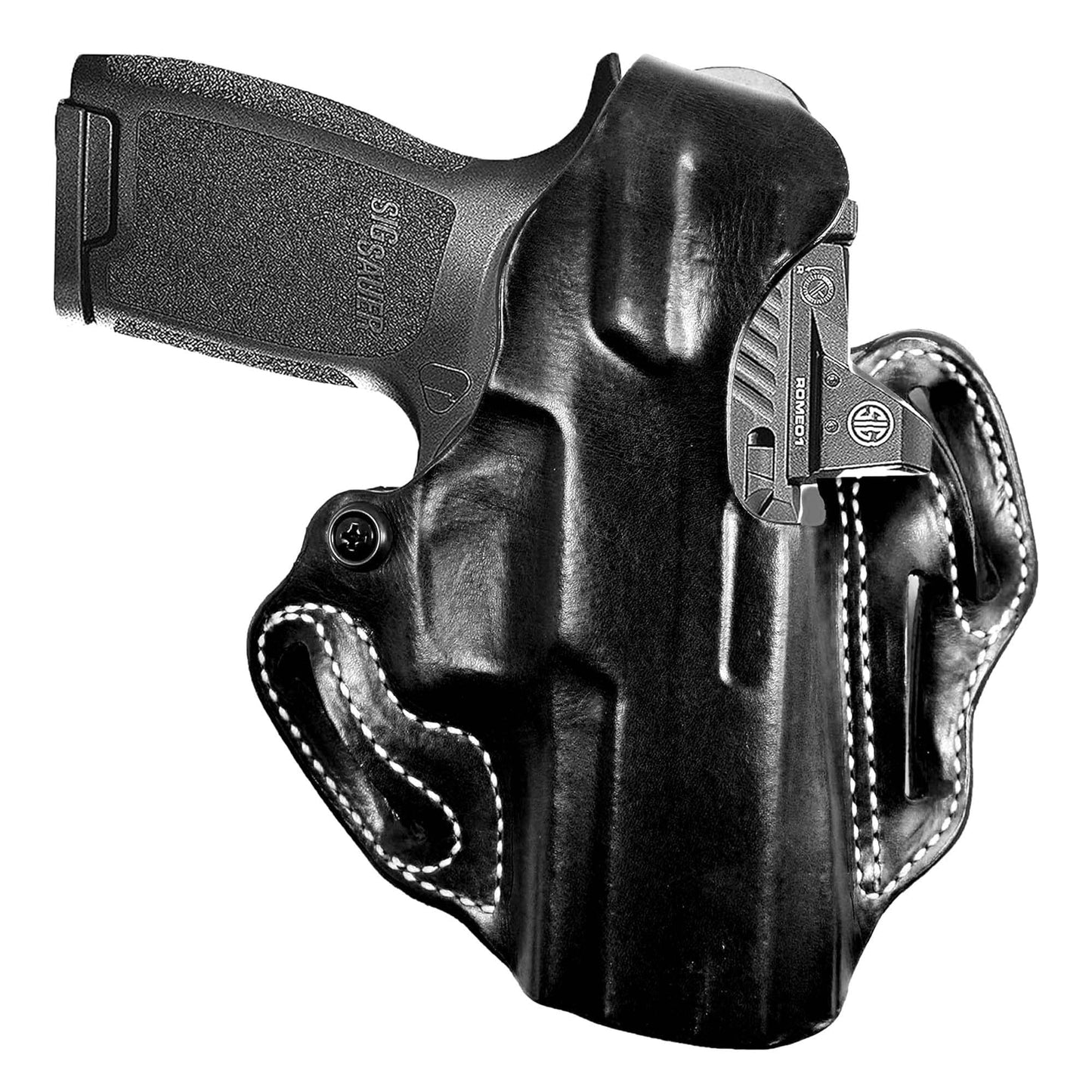 DeSantis Thumb Break Scabbard - OWB Gun Holster for Men and Women, Leather Belt Slide Holster for Pistols, Exact Molding, Secure and Highly Concealable OWB Carry Gsupps Australia