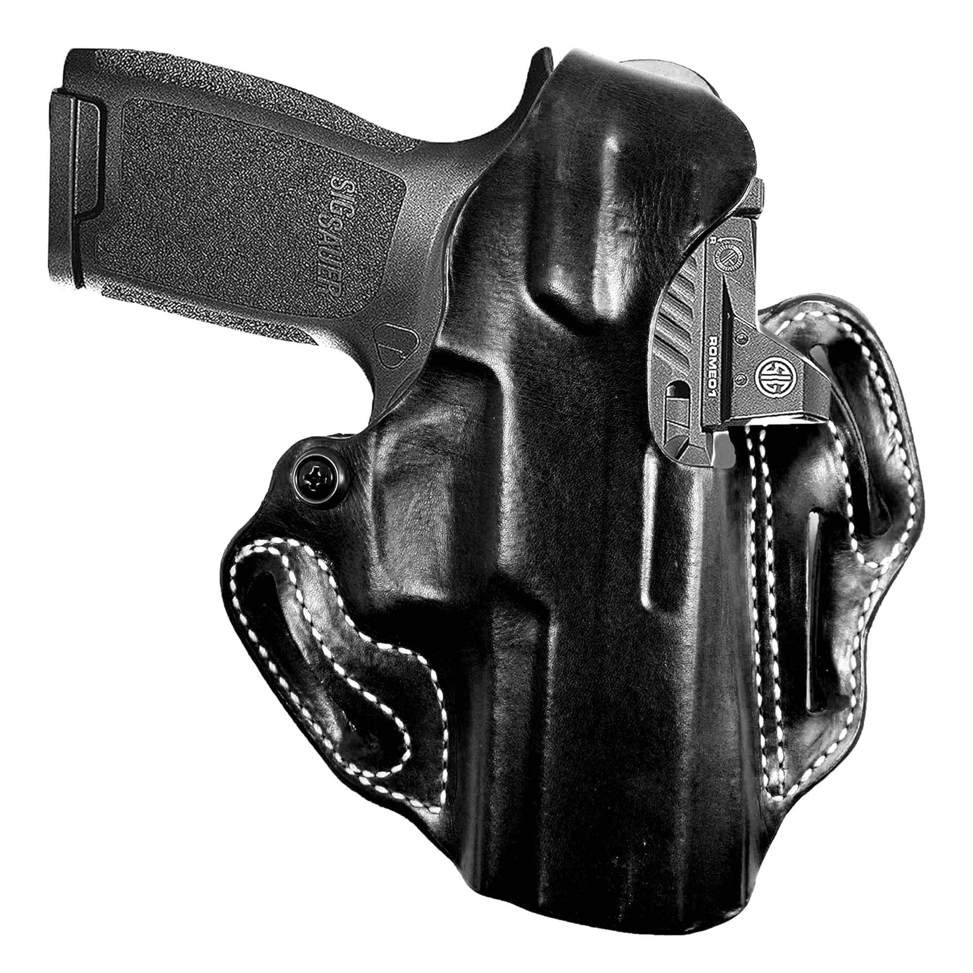 DeSantis Thumb Break Scabbard - OWB Gun Holster for Men and Women, Leather Belt Slide Holster for Pistols, Exact Molding, Secure and Highly Concealable OWB Carry Gsupps Australia