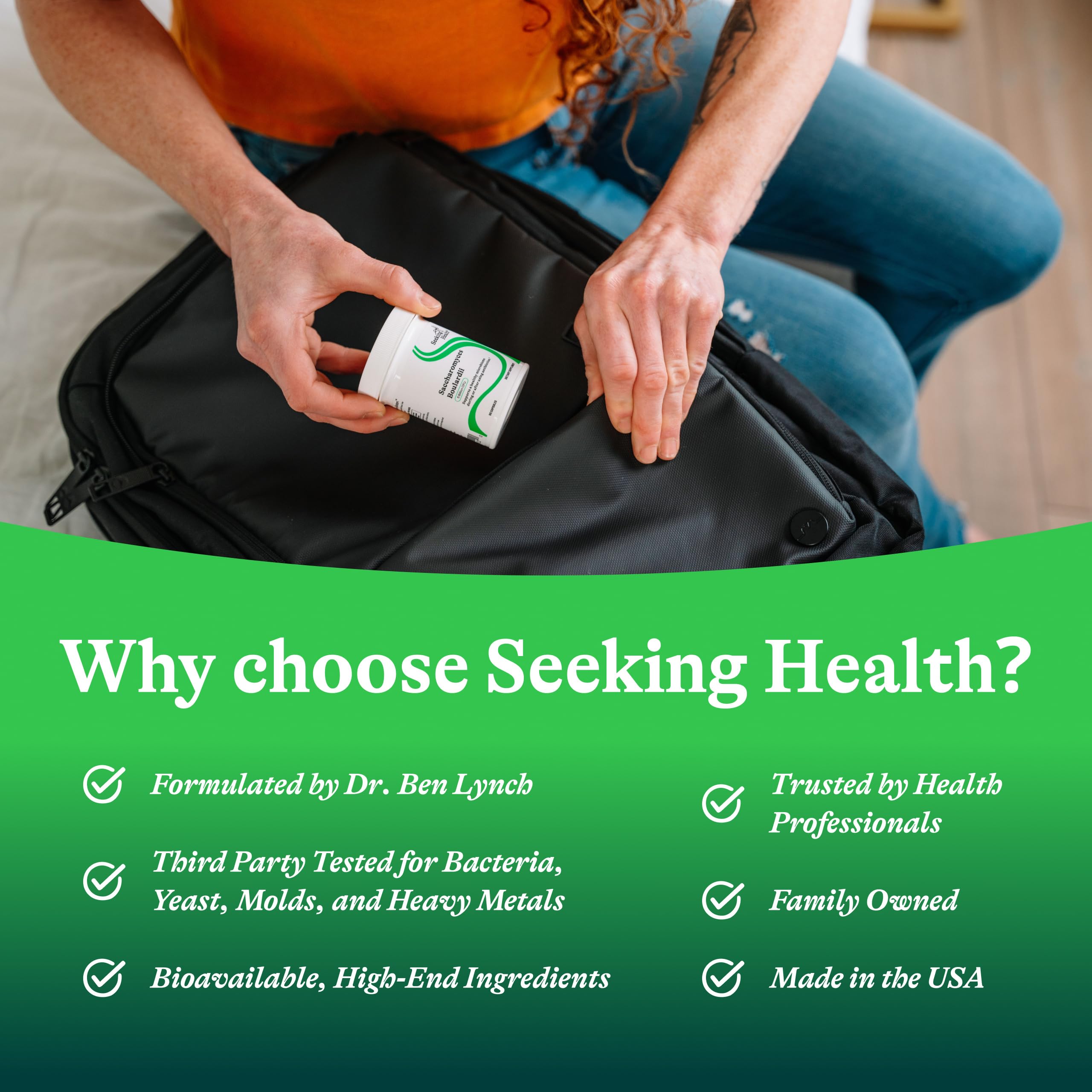 Seeking Health Saccharomyces Boulardii - Gentle Digestive Support for Healthy Bowel Movements* - Supports a Good GI Tract Environment & Microbiome While Traveling* Seeking Health buy australia supplements