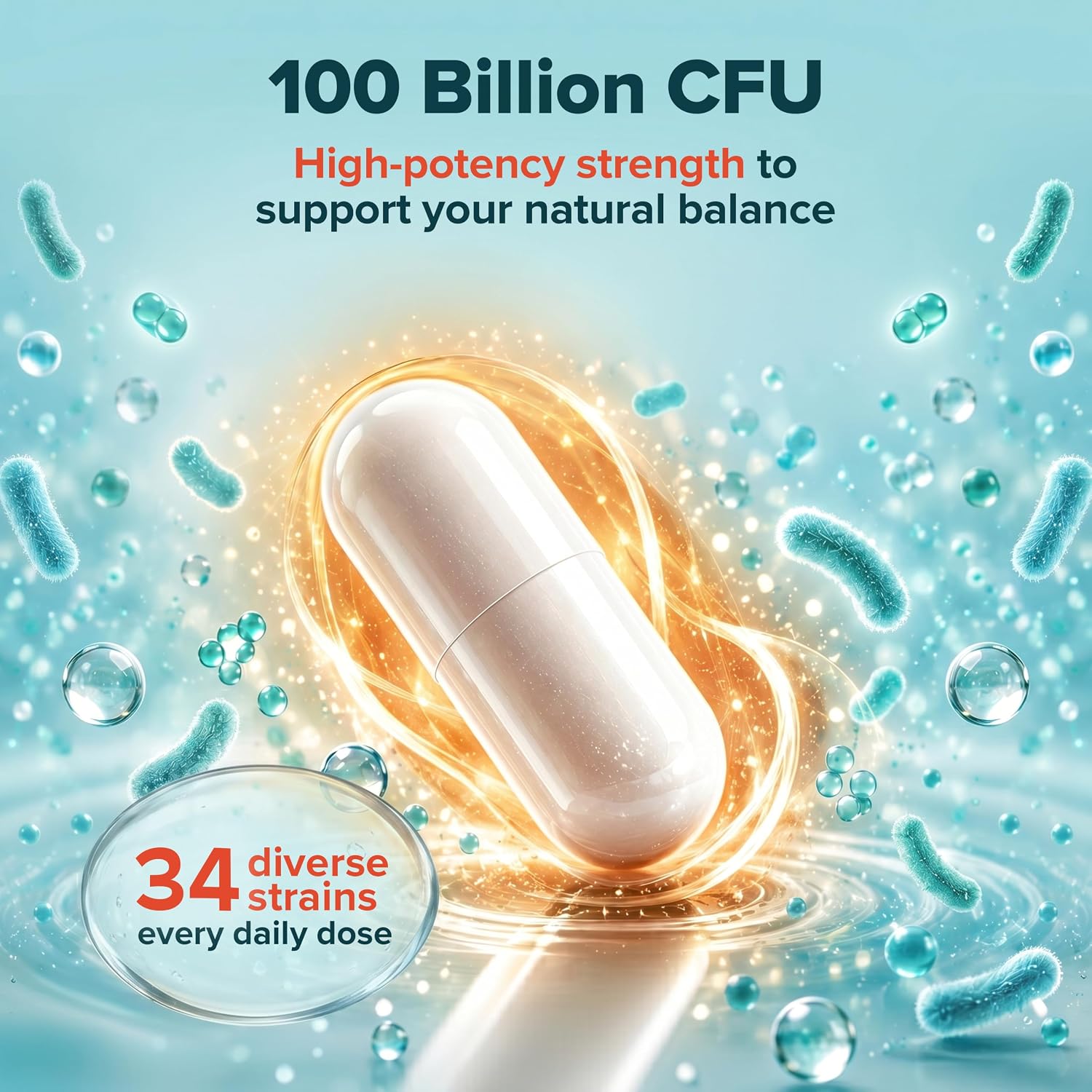 Wholesome Wellness Organic Raw Probiotics 100 Billion CFU, Dr Formulated for Women and Men, Complete Adult Supplement with Prebiotics and Digestive Enzymes; 30 Capsules, Shelf Stable Gsupps Australia