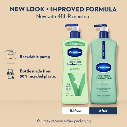 Vaseline Soothing Hydration Body Lotion with Aloe Vera Extract 20.3oz 3ct Vaseline