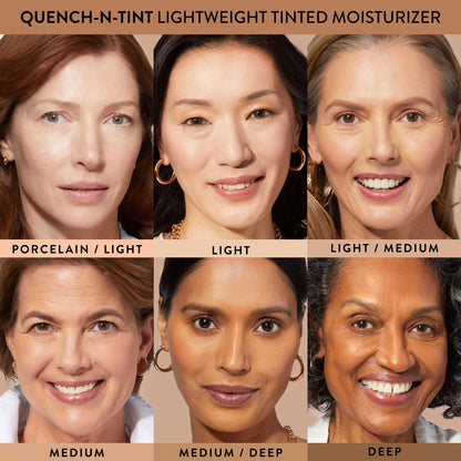 LAURA GELLER NEW YORK Quench-n-Tint Tinted Moisturizer - Sheer to Light Buildable Coverage - Natural Glow Finish - Lightweight Formula LAURA GELLER NEW YORK