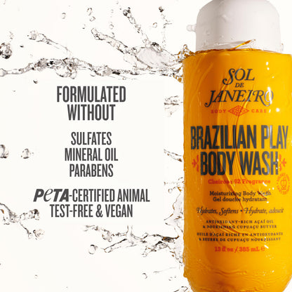 Sol de Janeiro Brazilian Play Moisturizing Shower Cream Gel Body Wash 385mL/13.0 fl oz. Sol de Janeiro