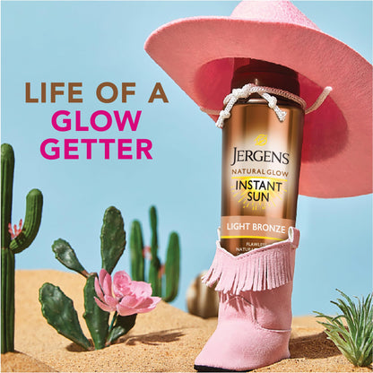 Jergens Natural Glow Self Tanner Mousse, Light Bronze Tan, 6 fl oz Jergens