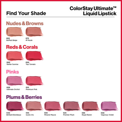 Revlon ColorStay Ultimate Liquid Lipstick, 035 Iconic Iris, 0.1 fl oz REVLON