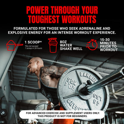 ProSupps Mr. Hyde Xtreme Pre Workout Powder with Creatine, Beta Alanine & Caffeine – Extreme Energy, Pumps, Focus & Performance - Fitness & Gym Supplements for Men & Women (Watermelon, 30 Servings)