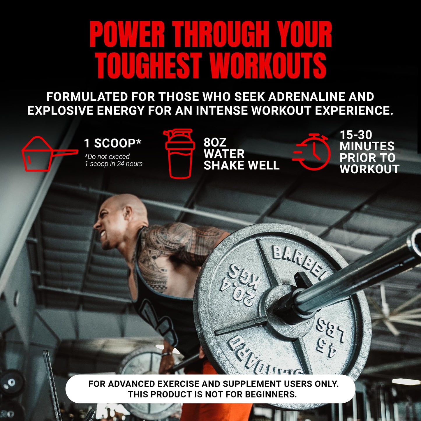 ProSupps Mr. Hyde Xtreme Pre Workout Powder with Creatine, Beta Alanine & Caffeine – Extreme Energy, Pumps, Focus & Performance - Fitness & Gym Supplements for Men & Women (Watermelon, 30 Servings)