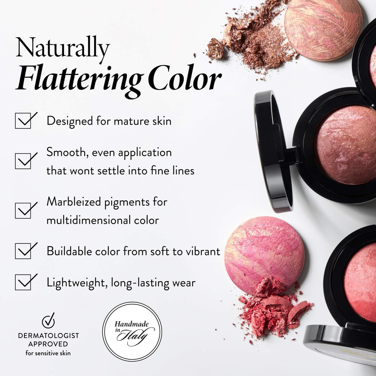LAURA GELLER Baked Blush-n-Brighten Powder Blush, Buildable - Ethereal Rose LAURA GELLER NEW YORK
