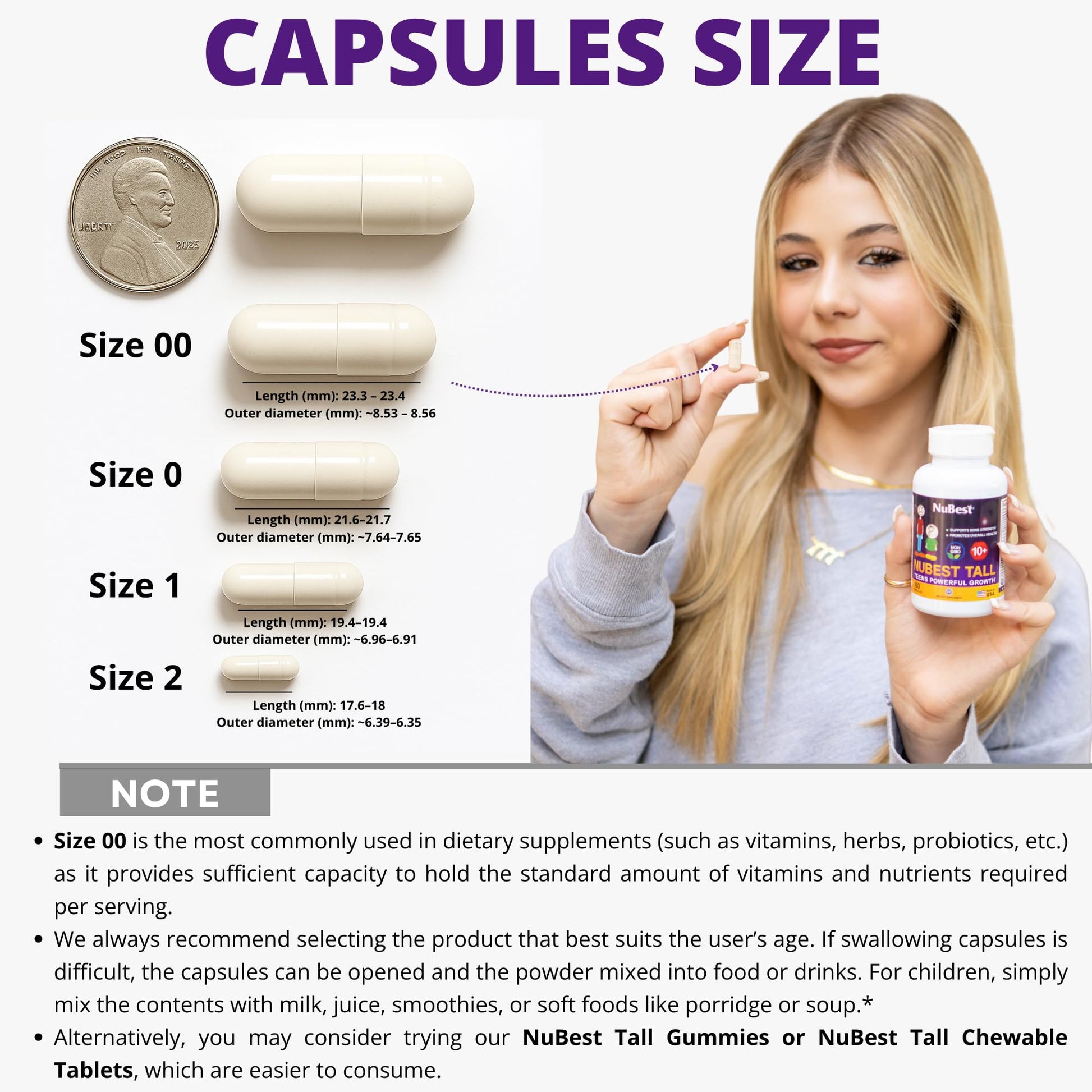 NuBest Tall 10+ Premium Bone Strength Formula, Enhanced Immunity and Overall Health for Age 10+ with Calcium, Vitamin D3, Vitamin K2, and Multivitamins | 60 Capsules | 1 Month Supply NuBest buy australia supplements