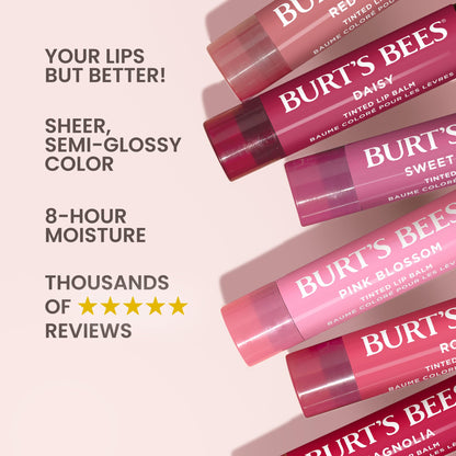 Burt's Bees Lip Tint Balm, Fiery Red Dahlia, 0.15 oz., 2 Tubes Burt's Bees