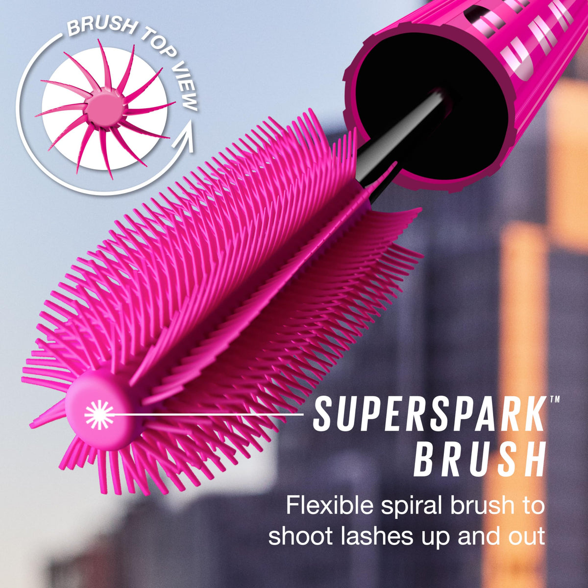 Maybelline Lash Sensational Firework Washable Mascara, Lengthening & Volumizing Mascara for up to 24HR wear, Blackest Black, 1 Count MAYBELLINE