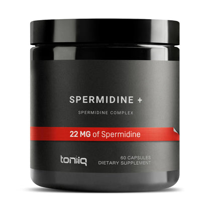 Toniiq 22mg Ultra Concentrated Spermidine Supplement -Spermidine Supplements for Men and Women - Rice Germ Extract and Trihydrochloride Complex Blend - 60 Vegetarian Capsules - 30 Servings Toniiq buy supplements Au