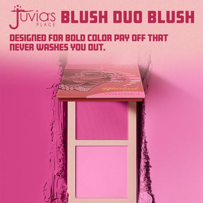 Juvia's Place Duo Blush Volume 4 - Matte Powder Blush for Cheeks Makeup Juvia's Place
