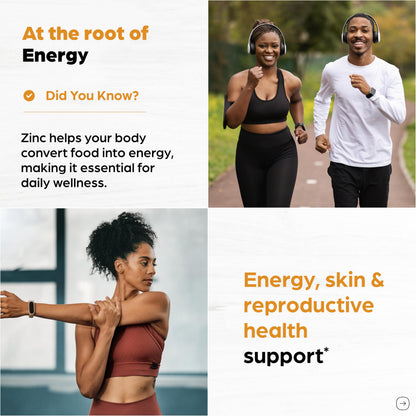 Zinc 50mg Capsules for Men and Women, 120 Count | Highly Absorbable Zinc Supplements for Immune System Support | Zink 50 mg Mono Methionine Chelated Complex SANDHUHERBALS