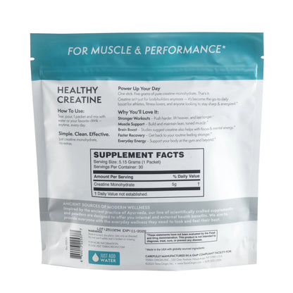 TERRA ORIGIN Healthy Creatine Micronized Monohydrate Powder | 30 Stick Packs | Support for Muscle and Cognitive Performance* | Supplement for Women and Men TERRA ORIGIN