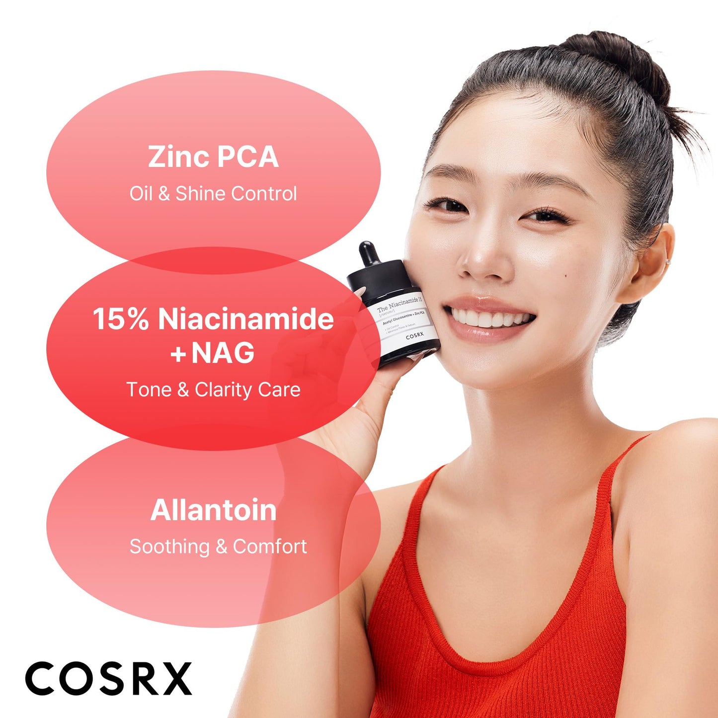COSRX 15% Niacinamide Face Serum, 0.67 fl oz, Pore Minimizer Serum for Face, Even Skin Tone, Korean Skin Care COSRX