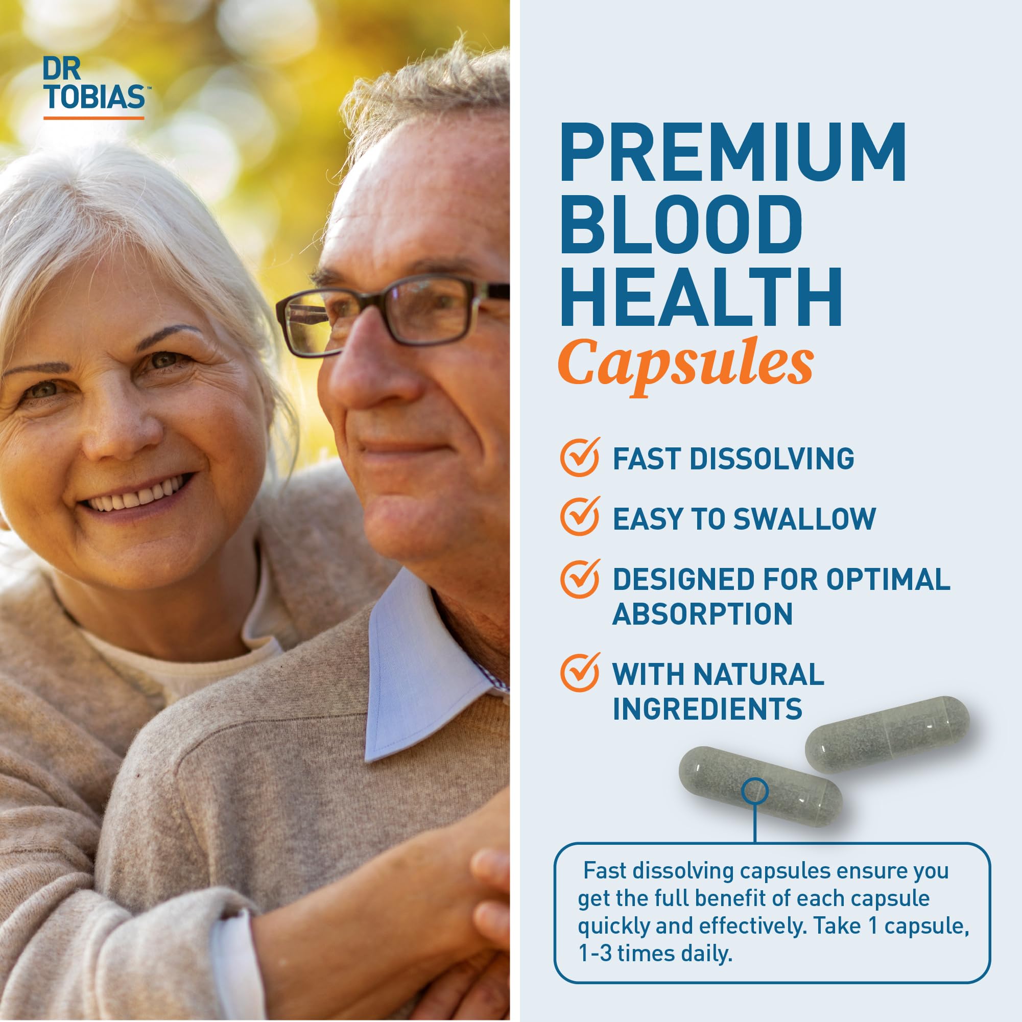 Dr. Tobias Blood Pressure Support Supplement with Hawthorn, Hibiscus Flower, Olive Leaf & Garlic, Supports Normal Circulatory Health with Vitamins C, B6, B12, Niacin, Folate & Herbs, 90 Capsules Dr. Tobias buy australia supplements