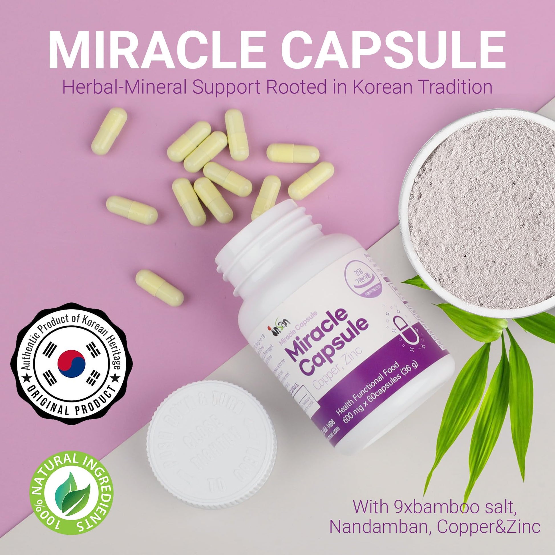 INSANORIGINS Miracle Capsule Immune Defense Support Supplement 18g (600mg - 30 Capsules) [Starter Pack] INSANORIGINS buy australia supplements