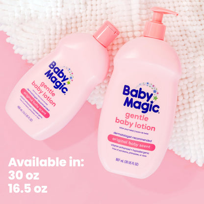 Baby Magic Gentle Lotion, Original Baby Scent, 30 Fl Oz Baby Magic