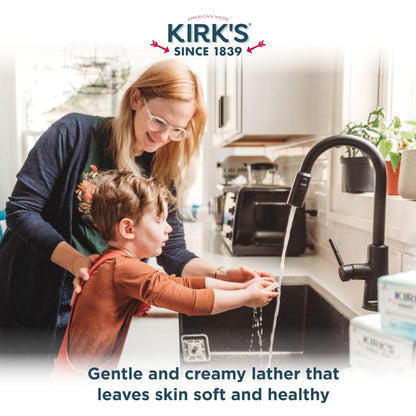 Kirk's Fragrance Free Castile Bar Soap (Pack of 3) Kirk's