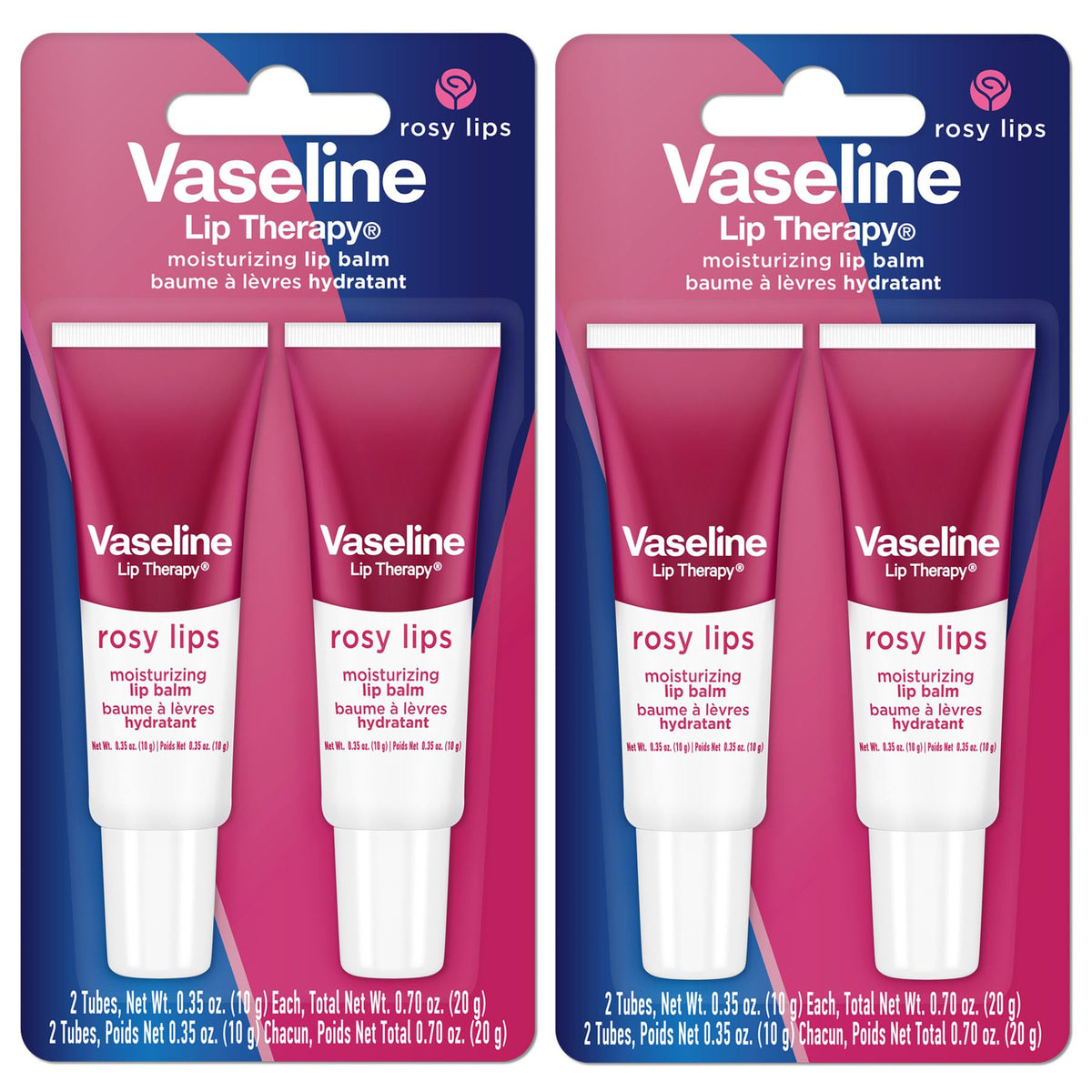 Vaseline Lip Therapy Rosy Lips Moisturizing Lip Balm - Twin Pack (2-Pack) Vaseline