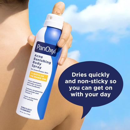PanOxyl Acne Banishing Body Spray, 2% Salicylic Acid, For Body, 6 oz PanOxyl