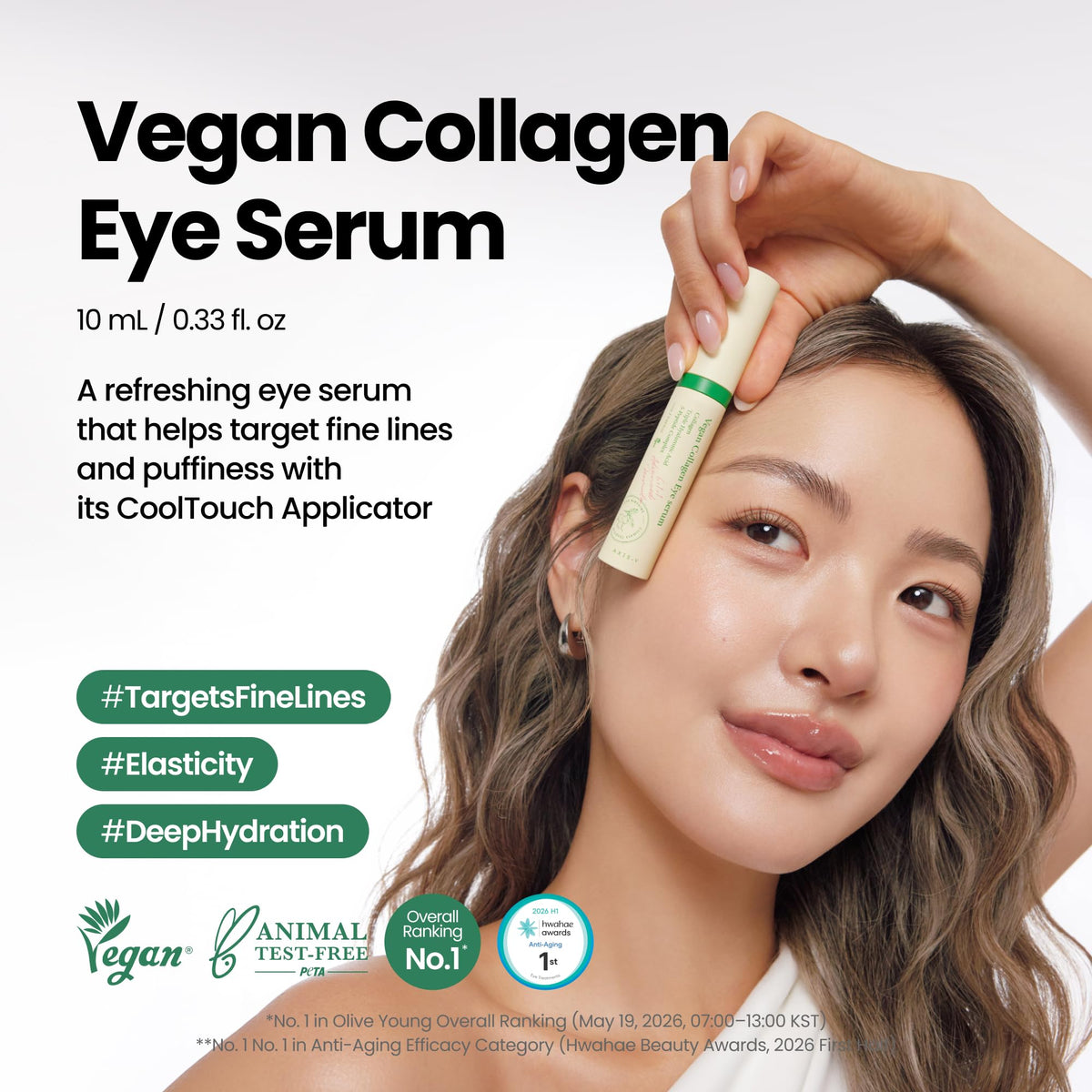 AXIS-Y Vegan Collagen Eye Serum with 2% Niacinamide, Peptides, 0.33 fl. oz. AXIS-Y