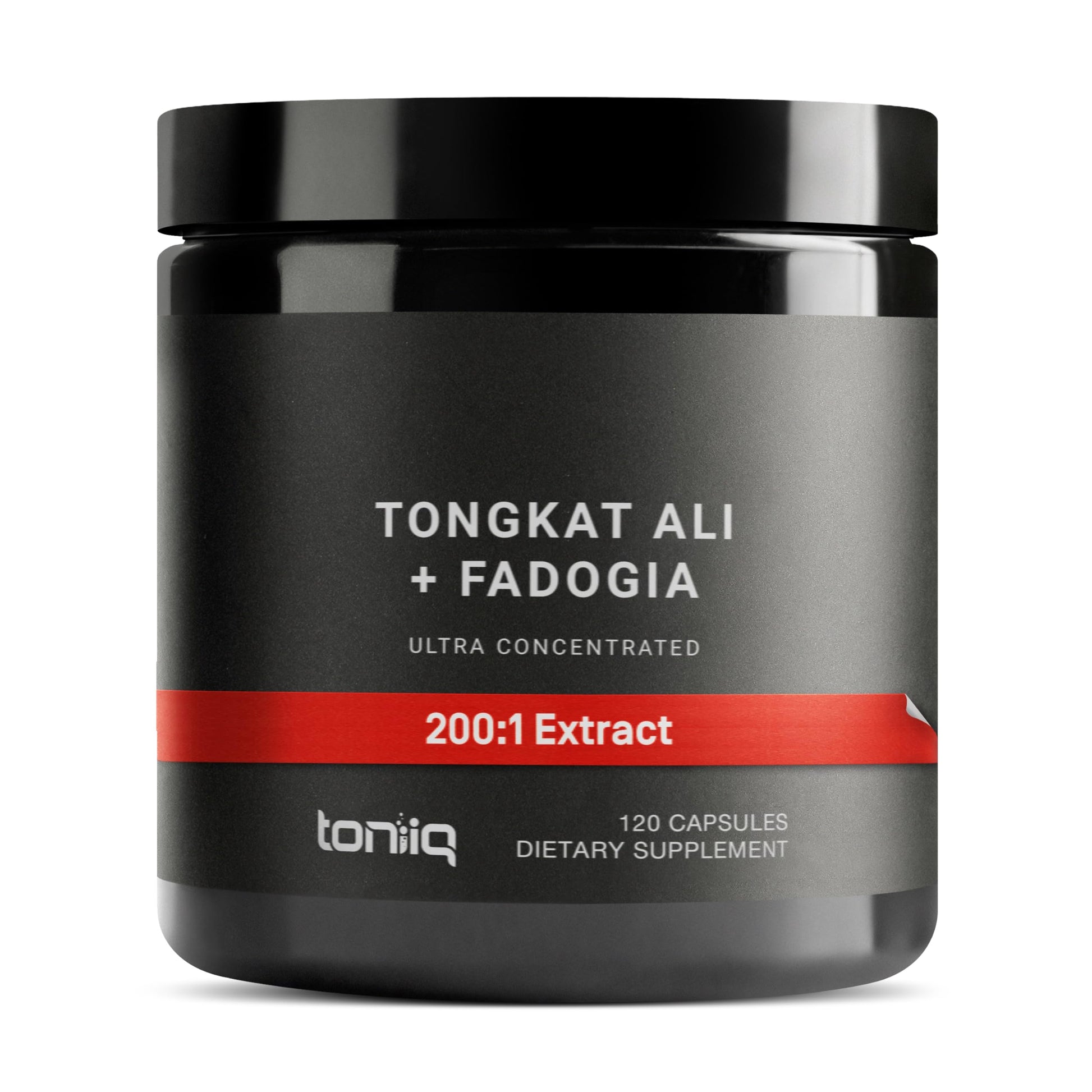 Tongkat Ali Fadogia Agrestis - Ultra High Potency 200:1 Tongkat Ali & 30:1 Fadogia Agrestis - 2% Eurycomanone -Third-Party Lab Tested - 120 Capsules Toniiq buy supplements Au