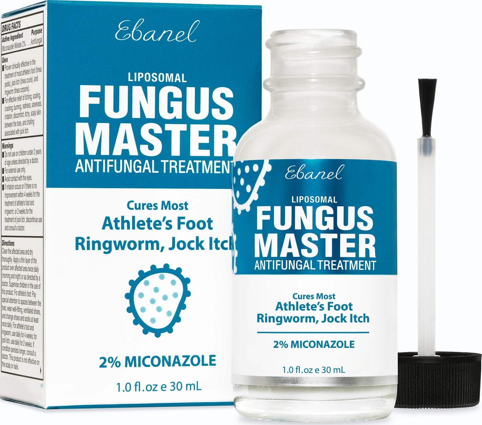 Ebanel Antifungal Cream Miconazole Athletes Foot Treatment, Cures Fungal Infection Leading to Nail Fungus, Jock Itch Cream with Undecylenic Acid, Tea Tree & Manuka Oil, Fast Itch Relief for Ringworm Ebanel buy australia supplements