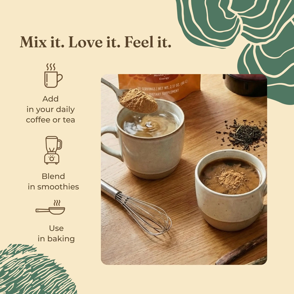 Four Sigmatic Gut Health Mushroom Blend | Organic Mushroom Powder Complex with Turkey Tail, Lion’s Mane, Cordyceps, Chaga, Probiotics and More Four Sigmatic