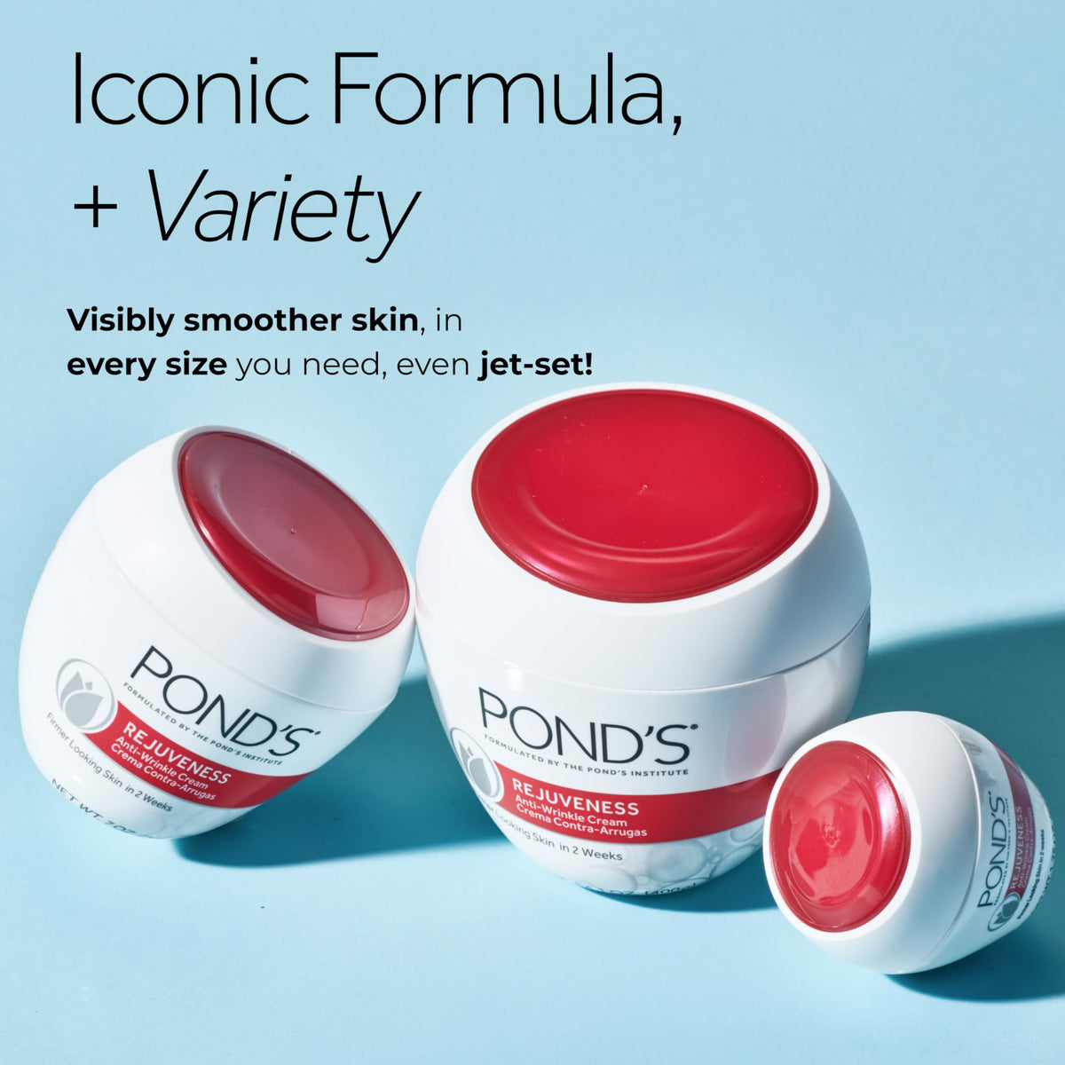 POND’S Rejuveness Face Cream – Anti-Aging Face Moisturizer with AHA’s, Vitamin E & Collagen – Daily Wrinkle Cream for Women – Hydrating Collagen Face Cream – Dermatologist Tested, 14.1 oz POND'S
