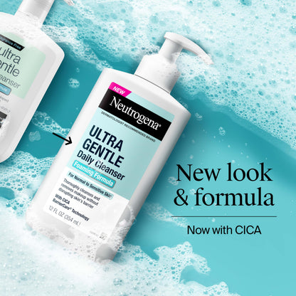 Neutrogena Ultra Gentle Foaming Facial Cleanser, Fragrance Free, 16 fl. oz Neutrogena