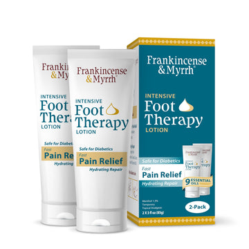 FRANKINCENSE & MYRRH Foot Pain Relief Cream - Intensive Foot Therapy Lotion - Diabetic Nerve Pain Relief Cream | Restless Leg Syndrome | Frankincense Essential Oil, 3 Ounce (2-Pack) FRANKINCENSE & MYRRH buy australia supplements